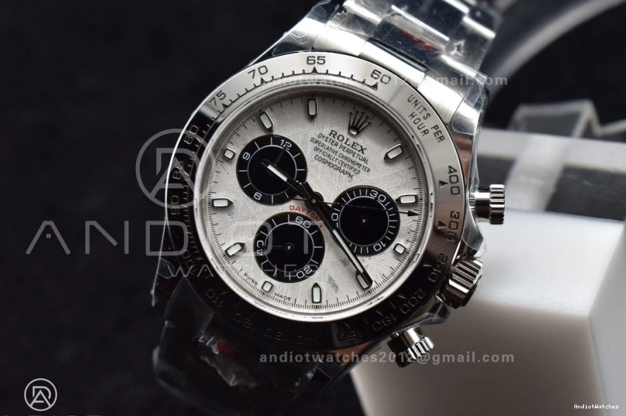 Daytona Meteorite Best Dial 412 V SA4130 Bracelet 1:1 116509 QF on Edition Efficient SS 0211